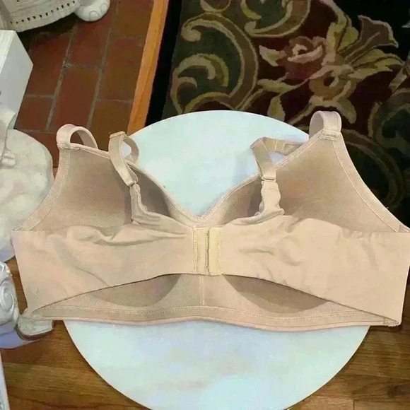 Women's Beige Auden 44C nude lightly lined wire free bra - Picture 2 of 4